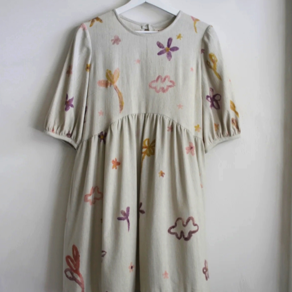 Fortiv Wildflowers Balloon Sleeve Dress